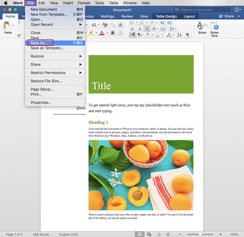 select multiple items in word for mac version 15.38